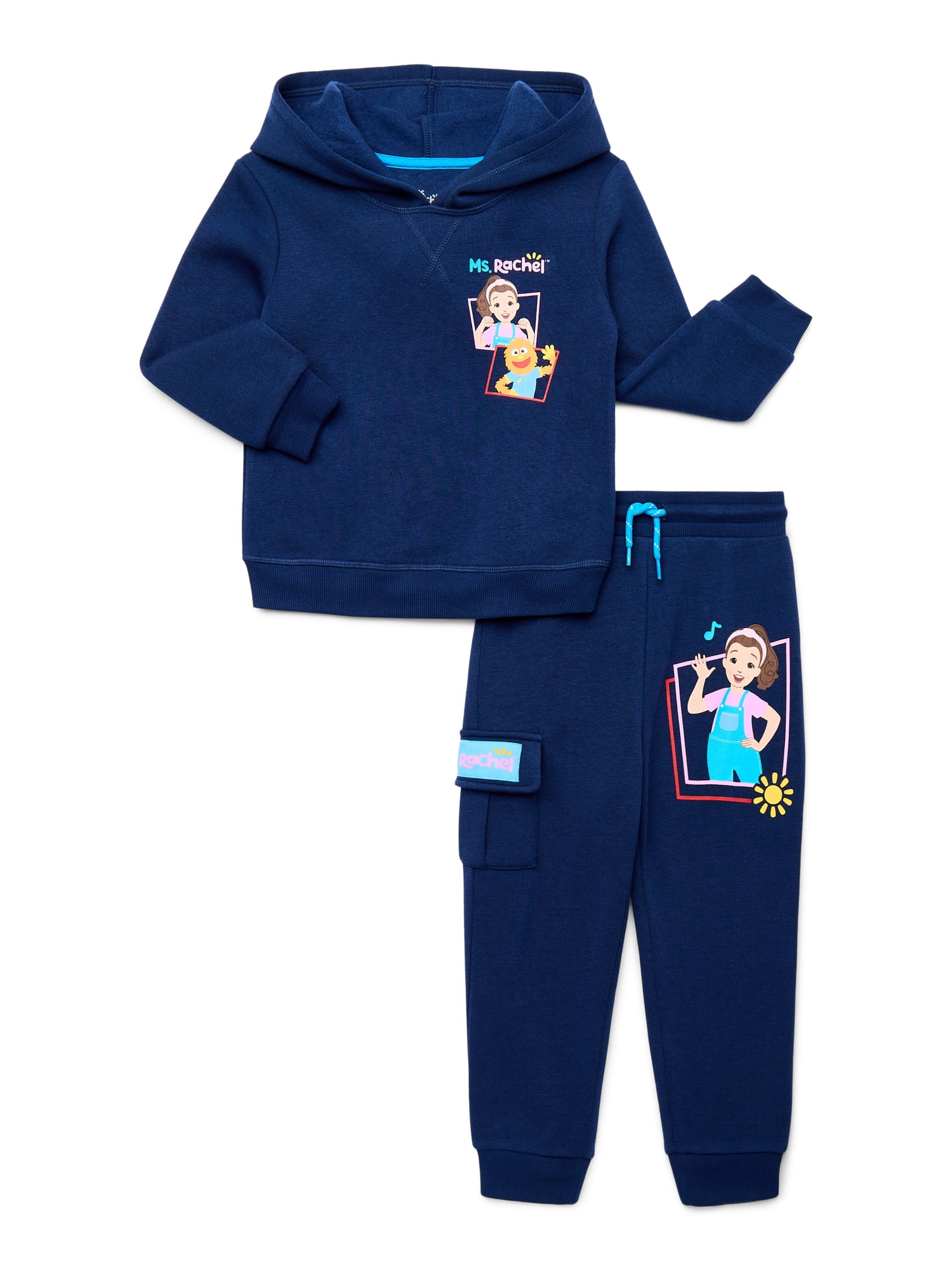Reol DOODLE HOODIE PANTS セット サイズ 2 Ms. Rachel Toddler Boys Graphic Hoodie and Jogger Pants Set