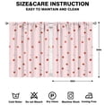 thumbnail image 2 of Nursery Curtains Boys Girls Kids Strawberry Print Pattern Window Drapes for Living Bedroom Playroom Room Decor Rod Pocket 42x54 Inch 2 Panels, 2 of 2
