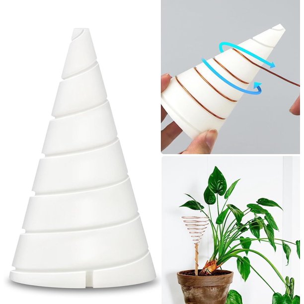 Plantilla de bobinado de bobina Fibonacci para jardinería de electrocultivo, herramienta de fabricación de antenas de jardinería de cobre de electrocultivo, electrocultivo