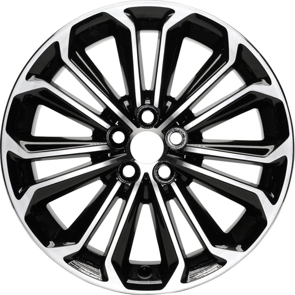 Remanufactured Machined and Painted Black Aluminum Wheel 17 x 7 4261102L30 fits 2014-2016 Toyota Corolla