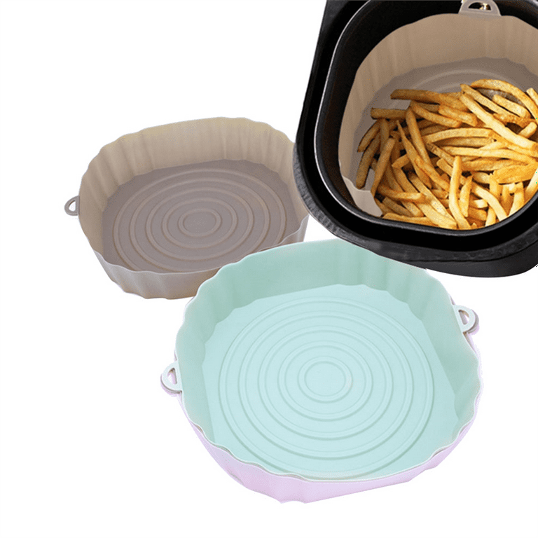 Air Fryer Silicone Pot Oven Baking Tray Grill Pan Baking Frying