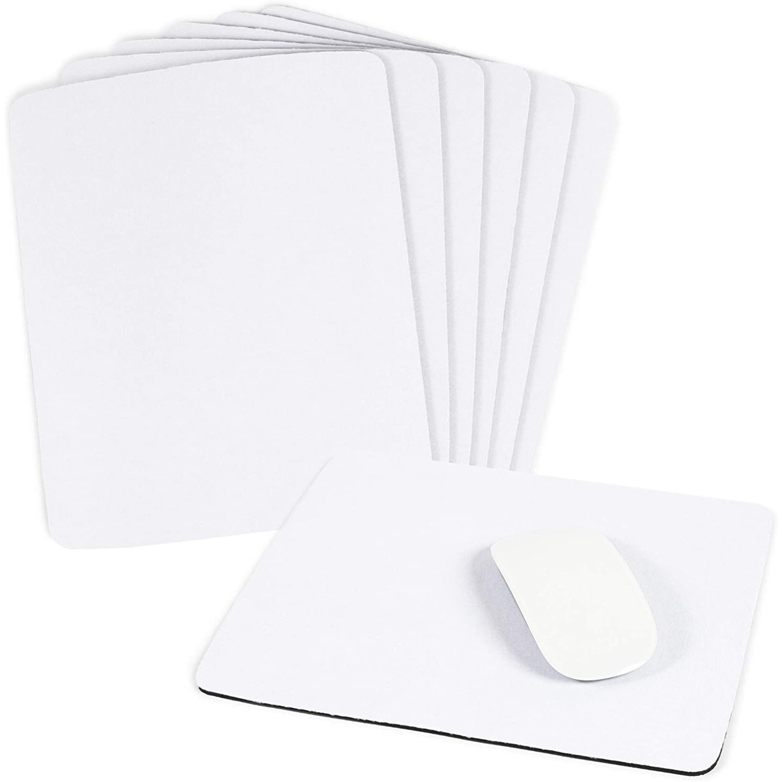 Blank White Heat Transfer Print Fabric Mouse Mat Pad For Sublimation Printing 