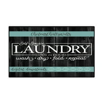 DERONA Laundry Room Rug Non Slip Laundry Mats Mudroom Runner Farmhouse Kitchen Floor Mat Bathroom Laundry Room Decor Accessories Outdoor Rug Door Floor Mats 23.6*15.7inch