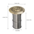 thumbnail image 3 of Zócalo A Prueba De Polvo Accesorios de cerradura de puerta antipolvo para piso de cobre para zócalo a prueba de polvo (bronce) Ndcxsfigh Libre de BPA, 3 of 3