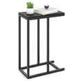 thumbnail image 1 of Costway C-shaped Side Table Industrial Sofa Table with Heavy-duty Metal Frame Black, 1 of 9