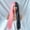 A, variant on Yuanyang Color Matching Full Hair Wig with Air Bangs - Long Straight Hair for Everyday and Special Occasions
