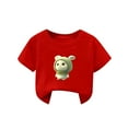 thumbnail image 3 of Avtoify Girls Long Sleeve Shirts Casual, Toddler Girls Fall Clothes, Summer Fashion Boy Printed Short Sleeve T-Shirt Children, 3 of 4