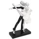 thumbnail image 4 of Pareja bailando escultura moderna simple innovadora resina hecha a mano pareja bailando estatua abstracta plata ballet danza para dos personas, 4 of 10