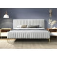 thumbnail image 6 of Pemberly Row Upholstered Modern Fabric King Platform Bed in White Boucle, 6 of 8
