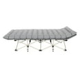 thumbnail image 4 of DYNWAVECA Camping Cot Folding Bed with Mattress for Adults Office Lounger Portable Multiuse Single Bed for Home Camping Trips Dormitory 188cmx71cmx37cm, 4 of 9