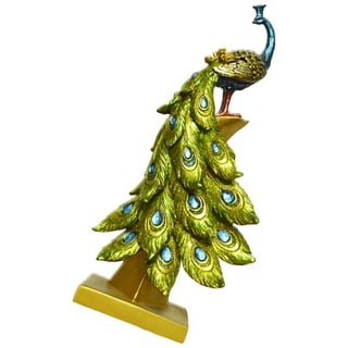 12In Peacock Christmas Ornaments Glittered Bird Clip-On Christmas Ornament  Peacock Turquoise Peacock Christmas Decorations
