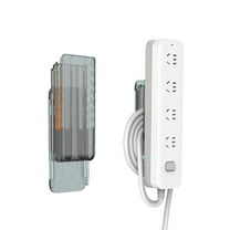 Wall Mounted Power Cord Organizer - No Drilling, Multi-Purpose Storage for Chargers & Cables