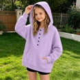 thumbnail image 3 of Bixock Toddler Girls Hoodies,Girls Long Sleeve Tops,Kids Crewneck Pullover Hooded Solid Color Thin Sweatshirt Windproof Soft Warm Everyday Wear Girls Clothings, 3 of 7