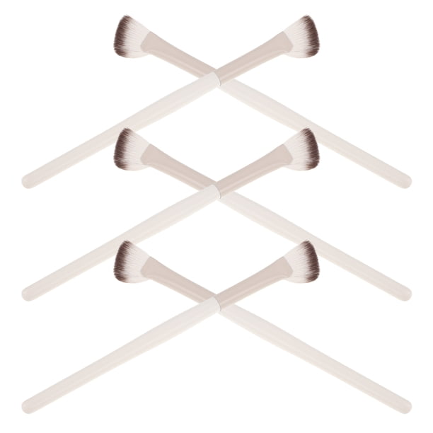 Luxshiny 6Ud De Pinceles Beige Para Contorno Con Esponjosas Para Maquillaje Diario