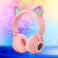 thumbnail image 4 of Latrodar GM26 Wireless 5.0 Luminous Computer Gaming Headset Bluetooth Headset Meticulously Crafted Pink 7.6x6.8 Inch Home Essentials, 4 of 4