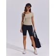 thumbnail image 6 of Pinspark Womens Workout Shirt Short Sleeve Basic Activewear Tops Double Lined Tennis Shirt Summer Casual, 6 of 6
