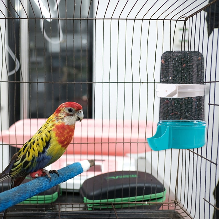 No-Mess Parrot Feeder & Water Dispenser – Automatic Hanging Container For Cages
