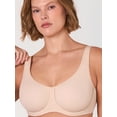 thumbnail image 3 of DELIMIRA Women's Full Coverage Bra Plus Size Supportive Outside Underwire Unlined Bras, 3 of 5