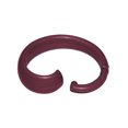 thumbnail image 1 of Set of 12 Burgundy Hang Ease "C" Type Plastic Shower Curtain Hooks, 1 of 1