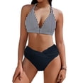 thumbnail image 1 of Traje de baño para mujer Trajes de baño estampados sin mangas de gran tamaño para mujer Traje de baño dividido Traje de baño sin mangas Trajes de baño para mujer, 1 of 7