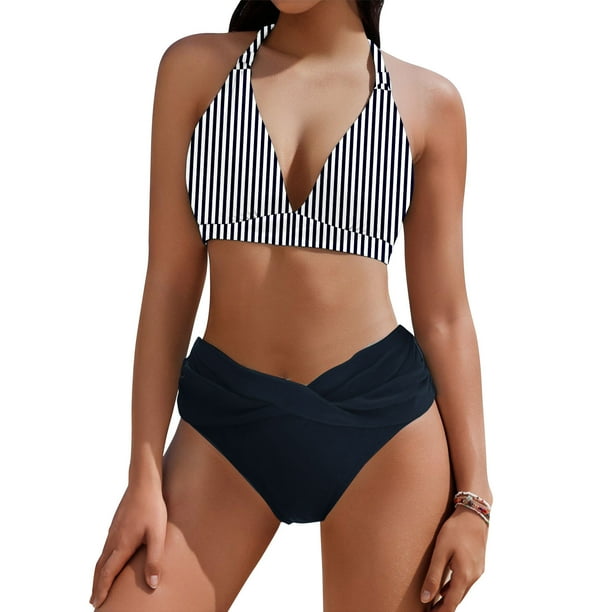Traje de baño para mujer Trajes de baño estampados sin mangas de gran tamaño para mujer Traje de baño dividido Traje de baño sin mangas Trajes de baño para mujer