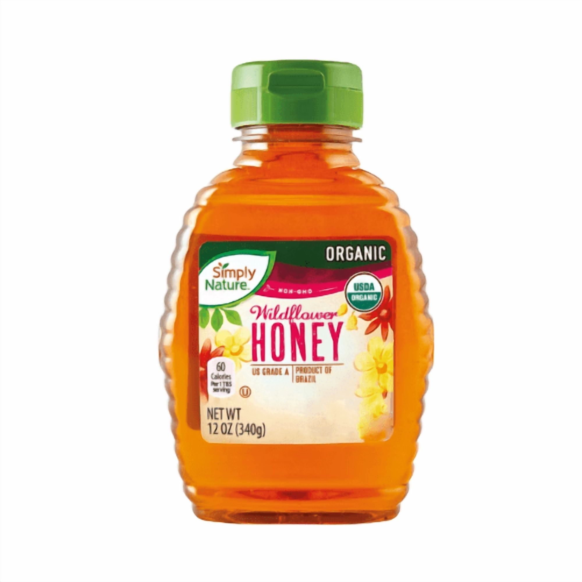 Simply Nature Organic Wildflower Honey,12oz Pack 3