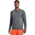 thumbnail image 3 of Camiseta Under Armour Tech 2.0 de manga larga para hombre, color gris oscuro, 3 of 6