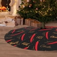 thumbnail image 6 of Picia Hot Chili Print Christmas Tree Skirt , Christmas Tree Skirt Ornaments for Merry Christmas Holiday Party Decorations Indoor Outdoor-36", 6 of 7