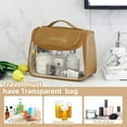 thumbnail image 6 of Portable Women's Clear Makeup Bag With Hook,Waterproof Travel Toiletry Bag,Bring Zipper Skincare Cosmetic Bag,Toiletries Organizer Tote Storage Bag, 6 of 7