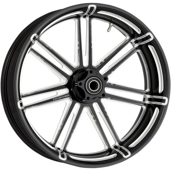 Arlen Ness 18" x 5.5" 7-Valve Forged Black Rear Wheel w/Hub (10301-203-6501)