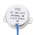 thumbnail image 2 of Moteur Synchrone AC 100-127V 4W 2.5-3RPM/MIN 50-60Hz CW pour Fait Main, Modèle, 2 of 4