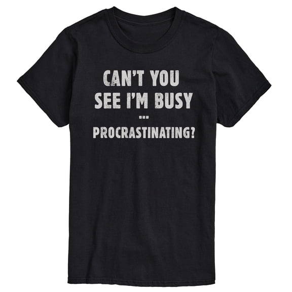 Instant Message - Funny Busy Procrastinating Short Sleeve Graphic T-Shirt