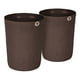 thumbnail image 1 of Set De 2 Cestos Decorativos Redondos Bordados (Chocolate), 1 of 4
