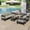 Light Gray, variant on High-Quality Outdoor Seating Set with Thick Cushions for Ultimate Comfort, Perfect for Lawns, Patios, and Poolside (Light Gray)