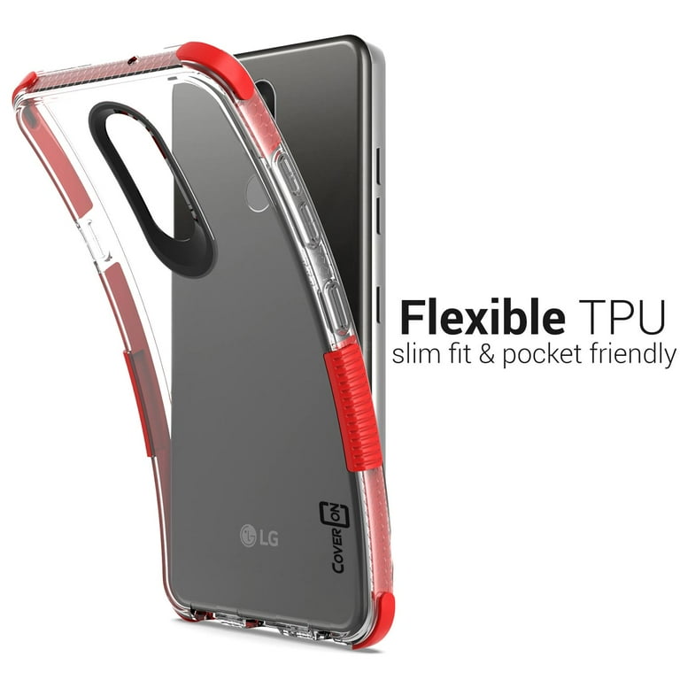 Sunrive Cover compatibile con LG Q7, Custodia Case in molle