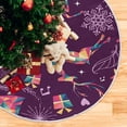 thumbnail image 5 of FMSHPON Unicorn Horse Cloud Illustration Xmas Christmas Tree Skirt Stand Mat for Holiday Party Decoration Indoor Outdoor 36 inches, 5 of 6