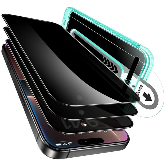 Paquete de protectores de pantalla de privacidad ESR 3 para iPhone 16 Pro