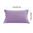 thumbnail image 3 of LiUMX Velvet Soft Pillowcase, 29x19 Inch Brushed Microfiber - Reduces Friction for Hair & Skin, Wrinkle Resistant with Secure Fit, Multicolor Vegan Bedding, 3 of 5