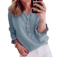 thumbnail image 2 of Vedolay Sweater for Womens Solid Color Knitted Sweaters Pullovers Tops for Women Blue,L, 2 of 3