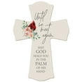 thumbnail image 1 of Memorial Wooden Wall Cross 8x11 Cardinal Bereavement Gift for Loss on Loved One – God Hold You In The Palm, 1 of 34