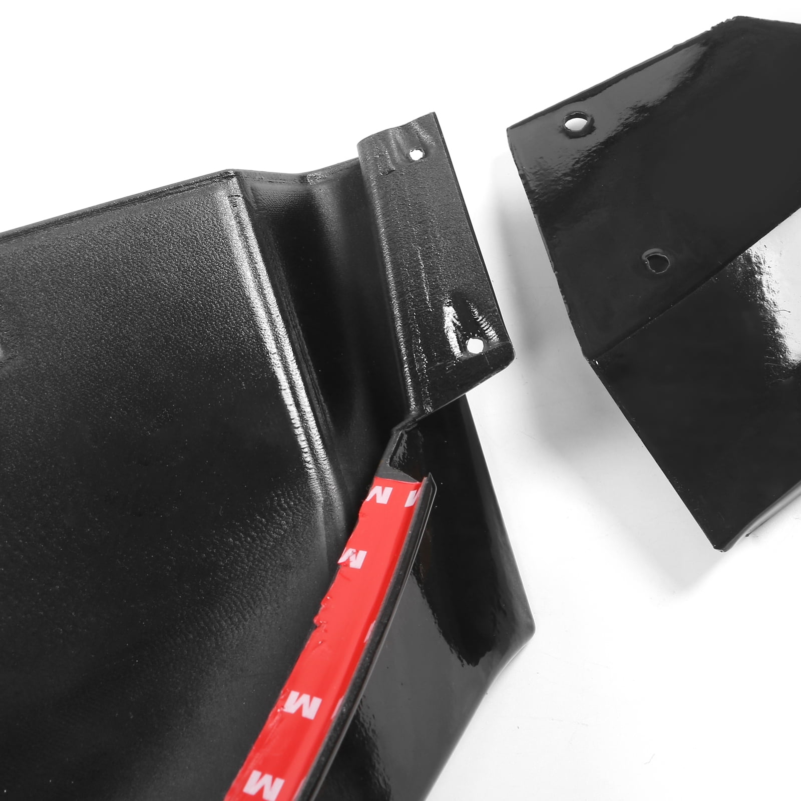 Ikon Motorsports Rear Bumper Lip Compatible with 2021-2024 Kia K5 GT-Line 3PCS Gloss Black Rear Diffuser Splitters Injection PP