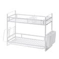 thumbnail image 1 of Tnarru Dish Drying Rack Draining Basket, 2 Tier Sturdy Large Organizer Shelf Kitchen Storage Rack for Home Plates Restaurant Dishes,, 1 of 8