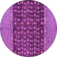 thumbnail image 1 of Ahgly Company Indoor Round Abstract Pink Modern Area Rugs, 7' Round, 1 of 4
