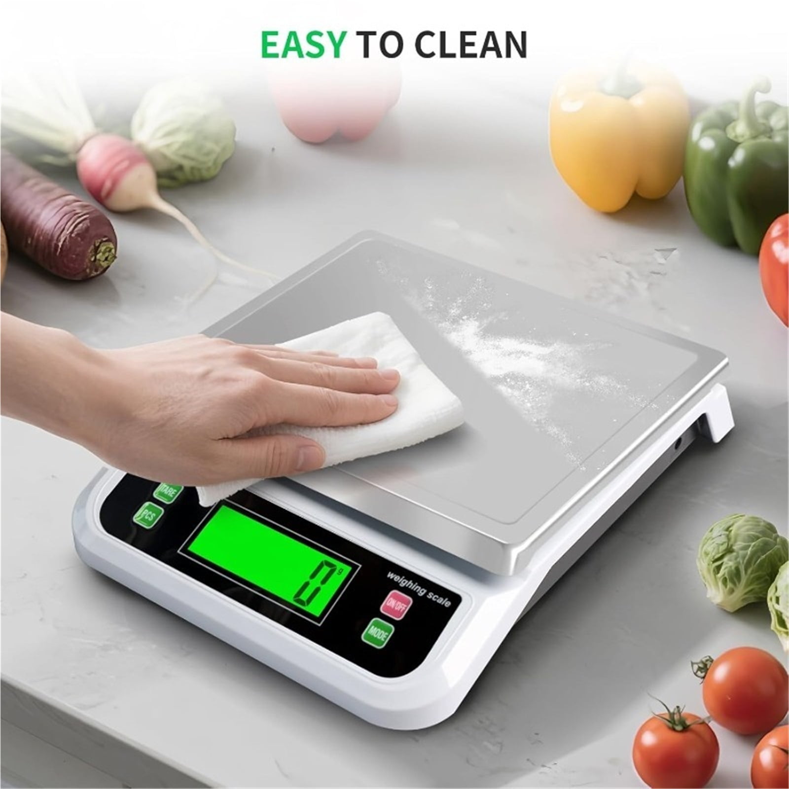 30KG /1G LCD Digital Scale Electronic Balance Plastic Weight Scale Weight Balance Food Scales ,Easy to Operate