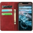 thumbnail image 4 of Zouzt Premium Pu Cuir Étui Portefeuille Compatible iPhone 12 Mini 5,4 Pouces, Flip Étui Portefeuille avec Fermeture Magnétique / Pied de Lit, 4 of 5