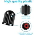 thumbnail image 2 of Tire Valve Caps, Black, with O Rubber Ring, Universal Stem Covers for SUVs, Cars, Bike, Motorcycles, Trucks | Heavy-Duty, Airtight Seal | Screw-On, Easy to Operation(25PCS), 2 of 5
