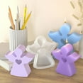 thumbnail image 1 of Mode de vela para jabón y resina - molde de silicona en forma de corazón para manualidades caseras, antiadherentes y fácil de desmoldear, moldes decorativos 3D para yeso, aromaterapia, decoraciones, 1 of 3
