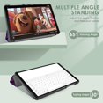 thumbnail image 3 of Funda negra para Samsung Galaxy Tab A7 Lite de 8,7 pulgadas 2021 (SM-T220/T225), funda protectora ultrafina para tableta A7 Lite de 8,7 pulgadas SM-T220, funda inteligente tipo libro, 3 of 5