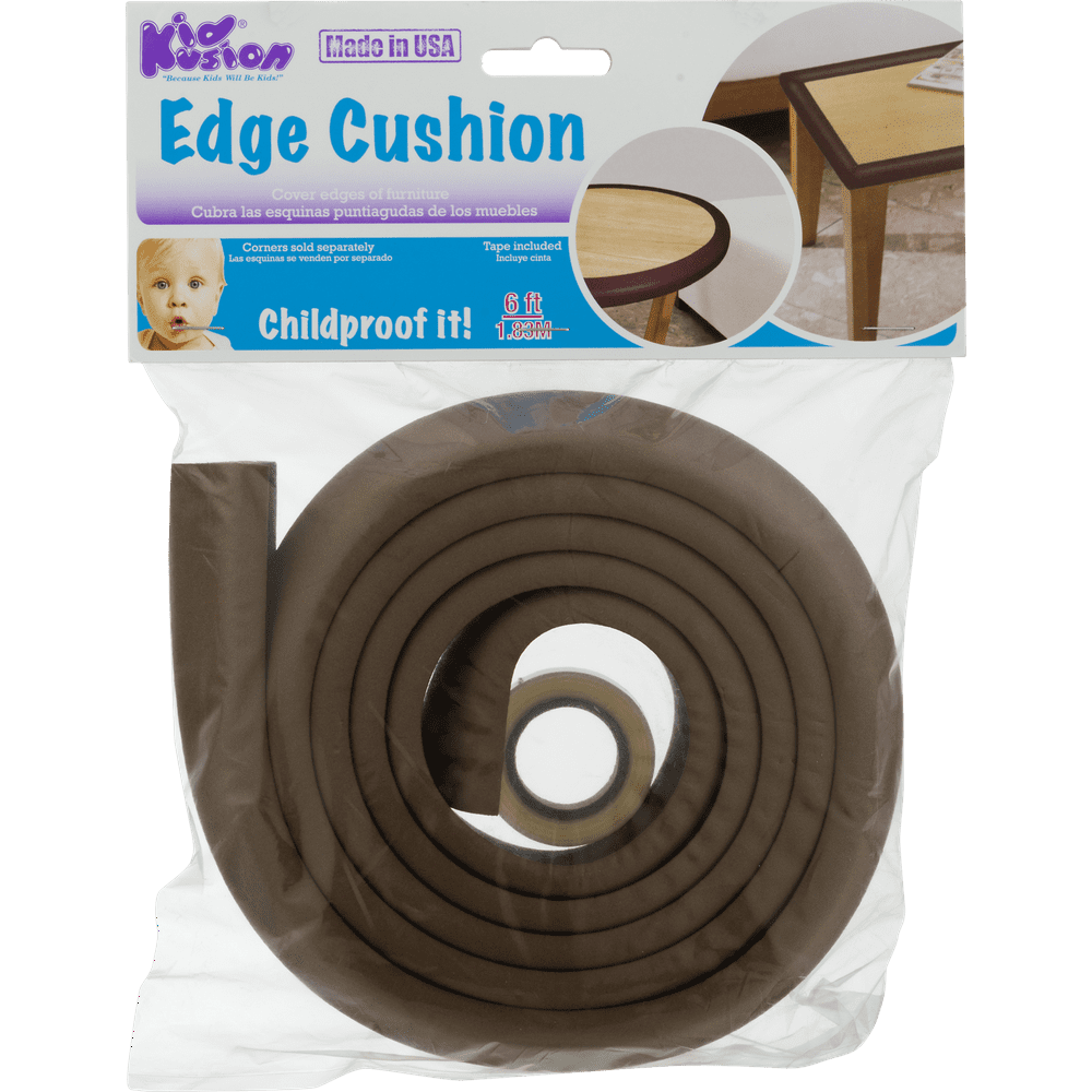 KidKusion Baby Proofing Foam Rubber Edge Cushion, Edge Protector for