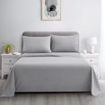 thumbnail image 4 of Marina Decoration 600 Thread Count Ultra Soft Deep Pocket Hotel Standard Solid Bedding Long Staple Percale Cotton All Season Sheet Set with Pillowcase, 4 of 7